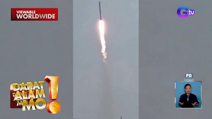 Space rocket, aksidenteng nag-launch habang tine-testing sa China | Dapat Alam Mo!