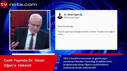 Merdan Yanardağ'dan Sinan Oğan'a canlı yayında hakaret