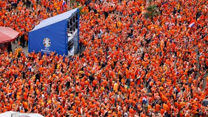 Euro 2024: una marea naranja llega al Allianz Arena previo a los octavos de final contra Rumania