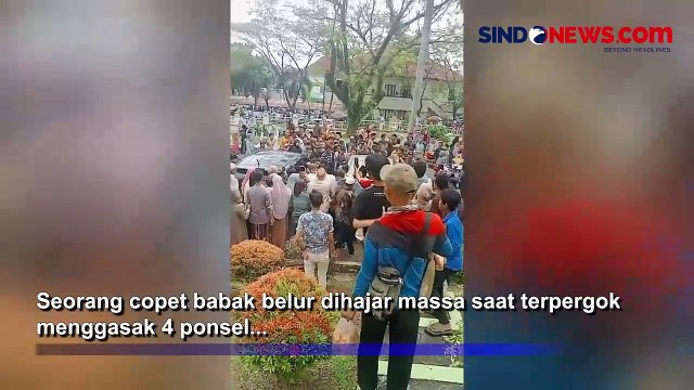 Sasar Penjemput Jemaah Haji di Tigaraksa, Copet Babak Belur Dihajar Massa