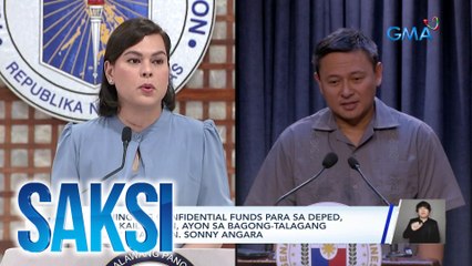 Paghingi ng confidential funds para sa DepEd, hindi kailangan, ayon sa bagong-talagang kalihim na si Sen. Sonny Angara | Saksi