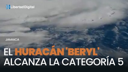 El huracán 'Beryl' alcanza la categoría 5