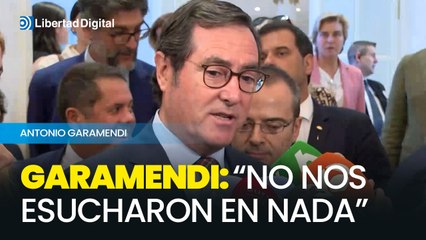 Garamendi, molesto: "Hemos planteado de todo y no nos han escuchado en nada"