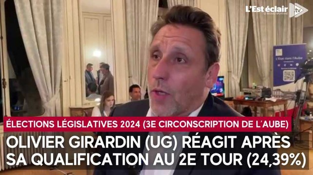 Olivier Girardin (UG) au second tour des élections législatives 2024 (3e circonscription de l'Aube)