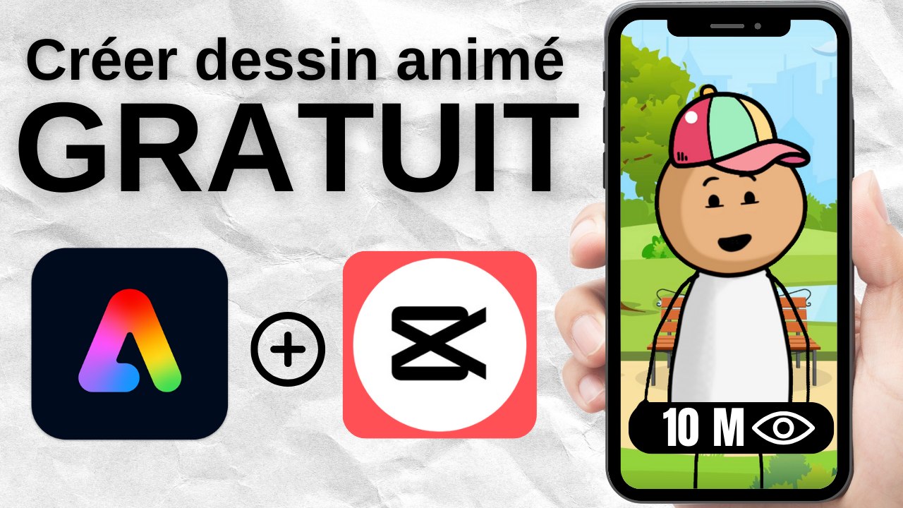 Créer un Dessin animé VIRAL gratuitement :  TUTO Adobe Express