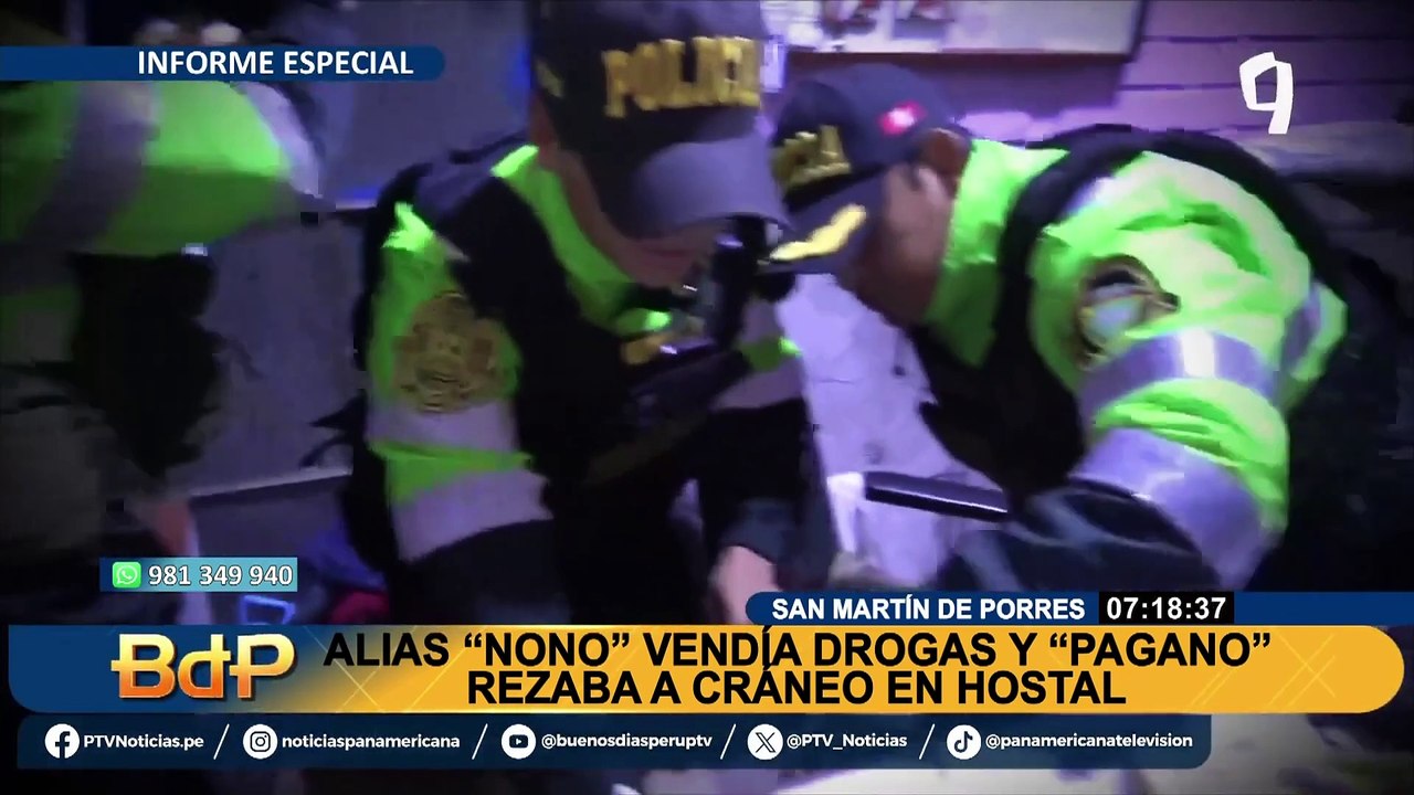 Caen 'Nono' y 'Pagano' tras vender drogas en hostal de SMP: le rezaban a cráneo para prosperar en su ilícito negocio