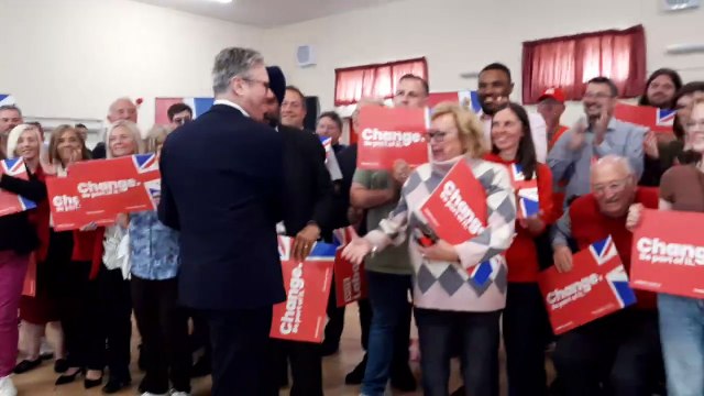 Keir Starmer visits Norton Canes Community Centre.