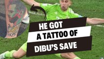 Se TATUÓ la legendaria atajada del “Dibu” Martínez en la Final del Mundial de Qatar 2022 