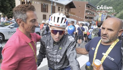 Cyclisme - Tour de France 2024 - Lenny Martinez et Miguel, son papa après le Galibier : "J'apprends... il apprend ce qu'est le Tour !"