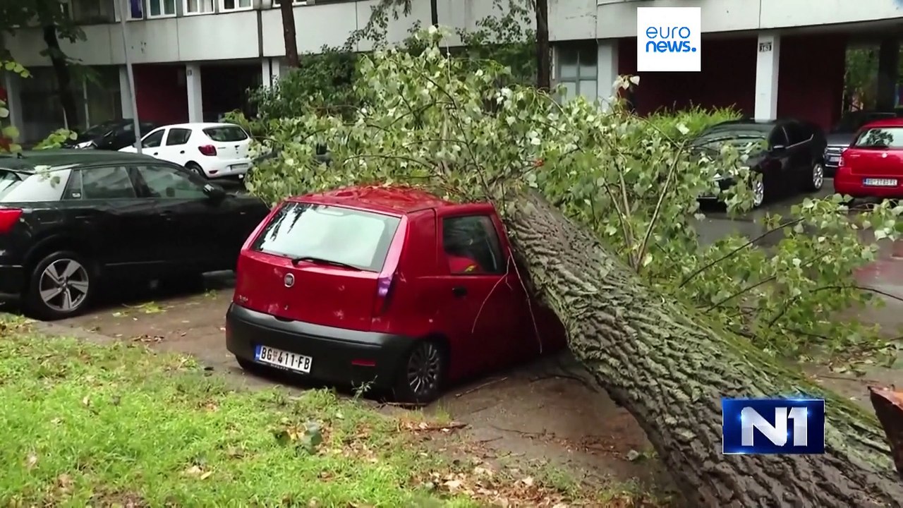 Two dead after powerful storm sweeps through western Balkans