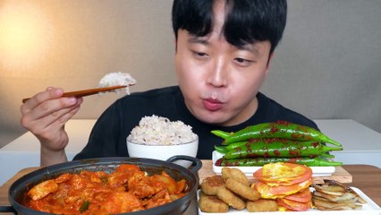 yt1Braised Spicy Chicken  Sausage ASMR MUKBANG EATING SHOW