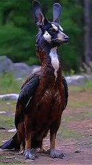 Face fox body egle   it's very different