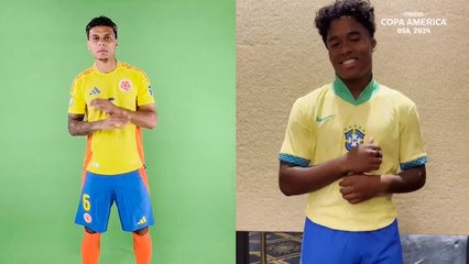 Copa América: Richard Ríos y Endrick tienen un 'intenso' duelo de baile previo al Colombia contra Brasil
