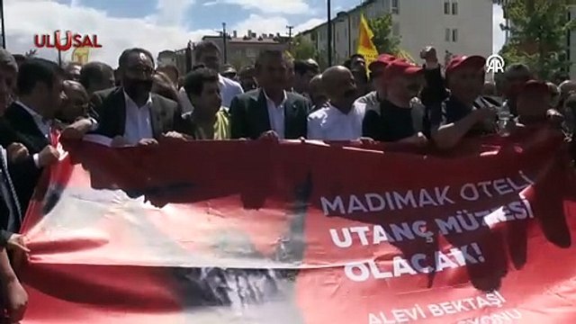 Madımak Katliamı'nın 31. yılı: Vatan Partisi heyetinden anma etkinliği