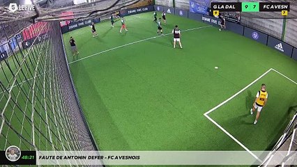 Faute de Antonin  Defer - FC AVESNOIS