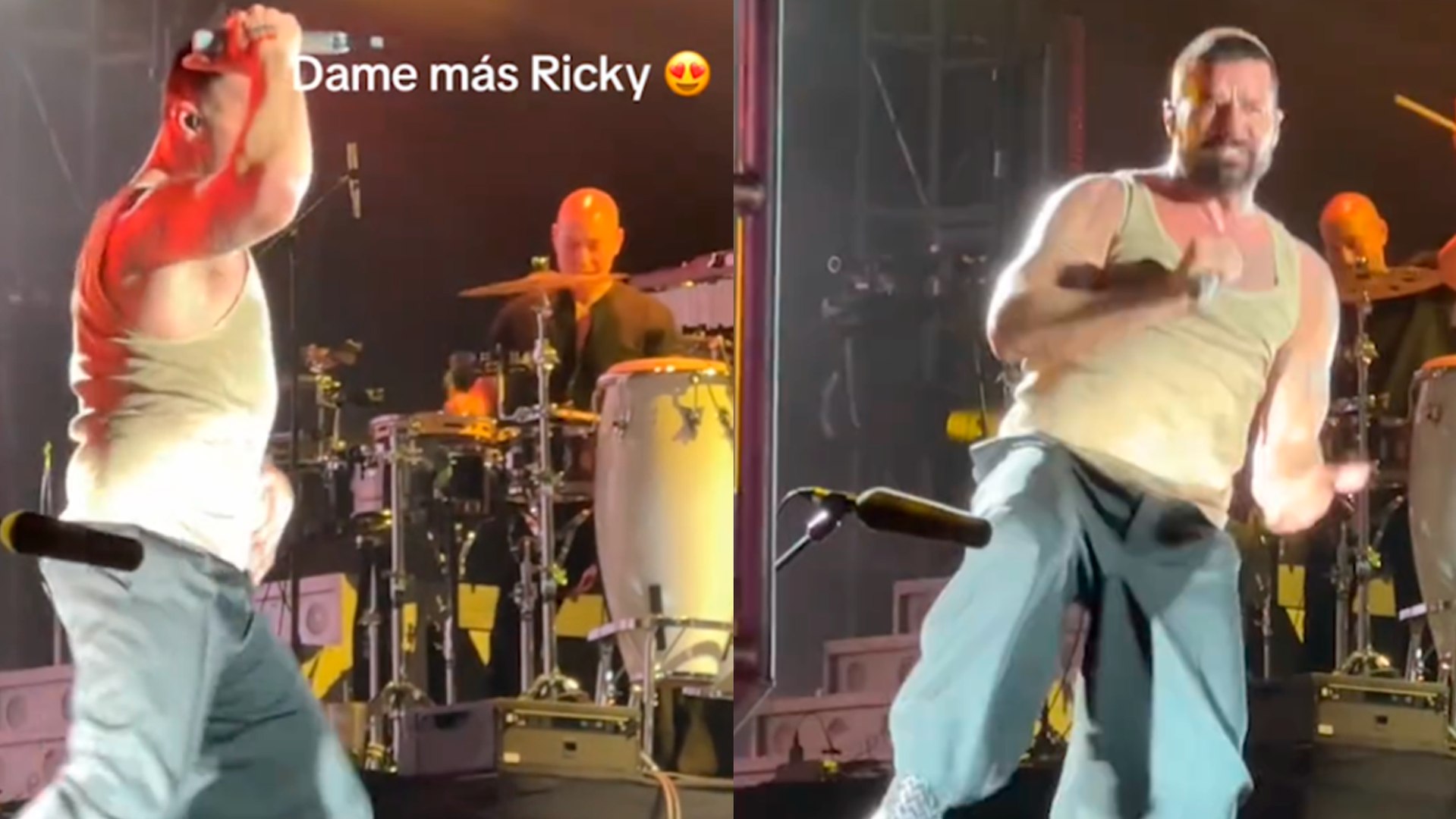 Ricky Martín se deja ver con unos kilitos de más en su ultimo concierto ...