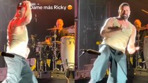 Ricky Martín se deja ver con unos kilitos de más en su ultimo concierto en Estados Unidos