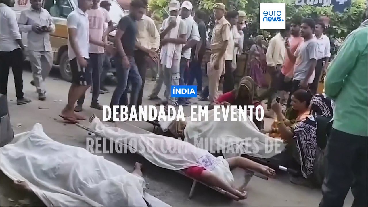 Debandada em evento religioso na Índia mata mais de 100 pessoas