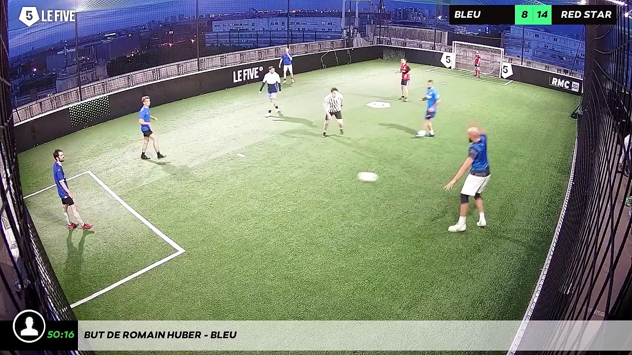 But de Romain Huber - Bleu