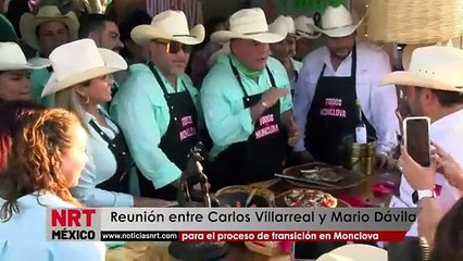 Reunión entre Carlos Villarreal y Mario Dávila para el proceso de transición en Monclova