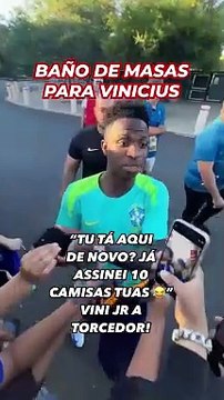 Baño de masas para Vinicius