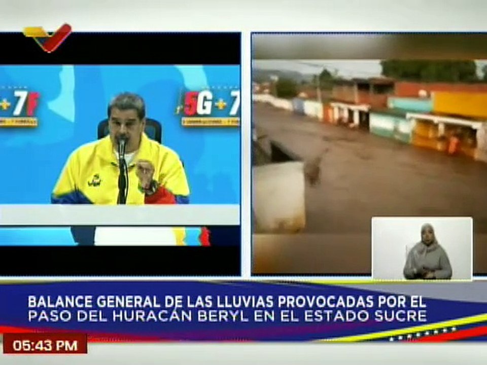 Pdte. Nicolás Maduro: Prestaremos todo el apoyo logístico para la reconstrucción de Cumanacoa