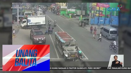 Jeep, bumangga sa likuran ng motorsiklo | Unang Balita