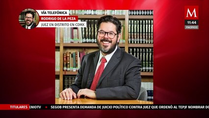 "Es sano que la postura jurídica se discuta": Rodrigo de la Peza sobre magistraturas provisionales