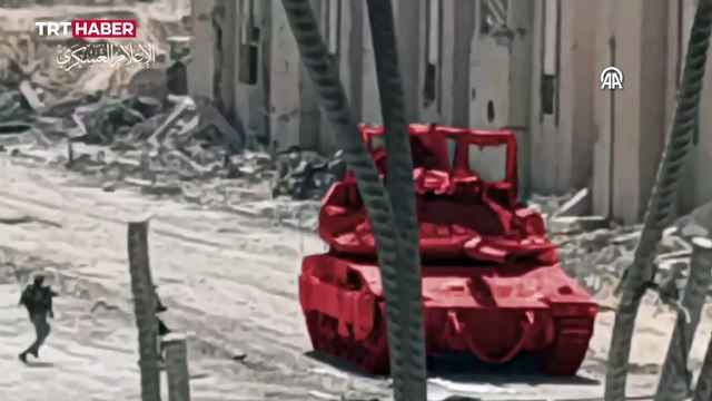 Kassam Tugayları İsrail ordusuna ait tankı patlatttı