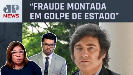 Javier Milei intensifica críticas ao governo boliviano;  Dora Kramer e Nelson Kobayashi comentam