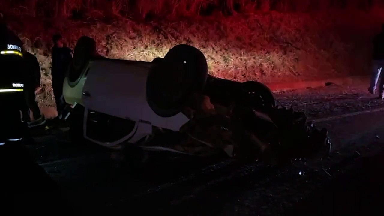 Vídeo mostra grave acidente em Goioerê provocado por vaca na rodovia