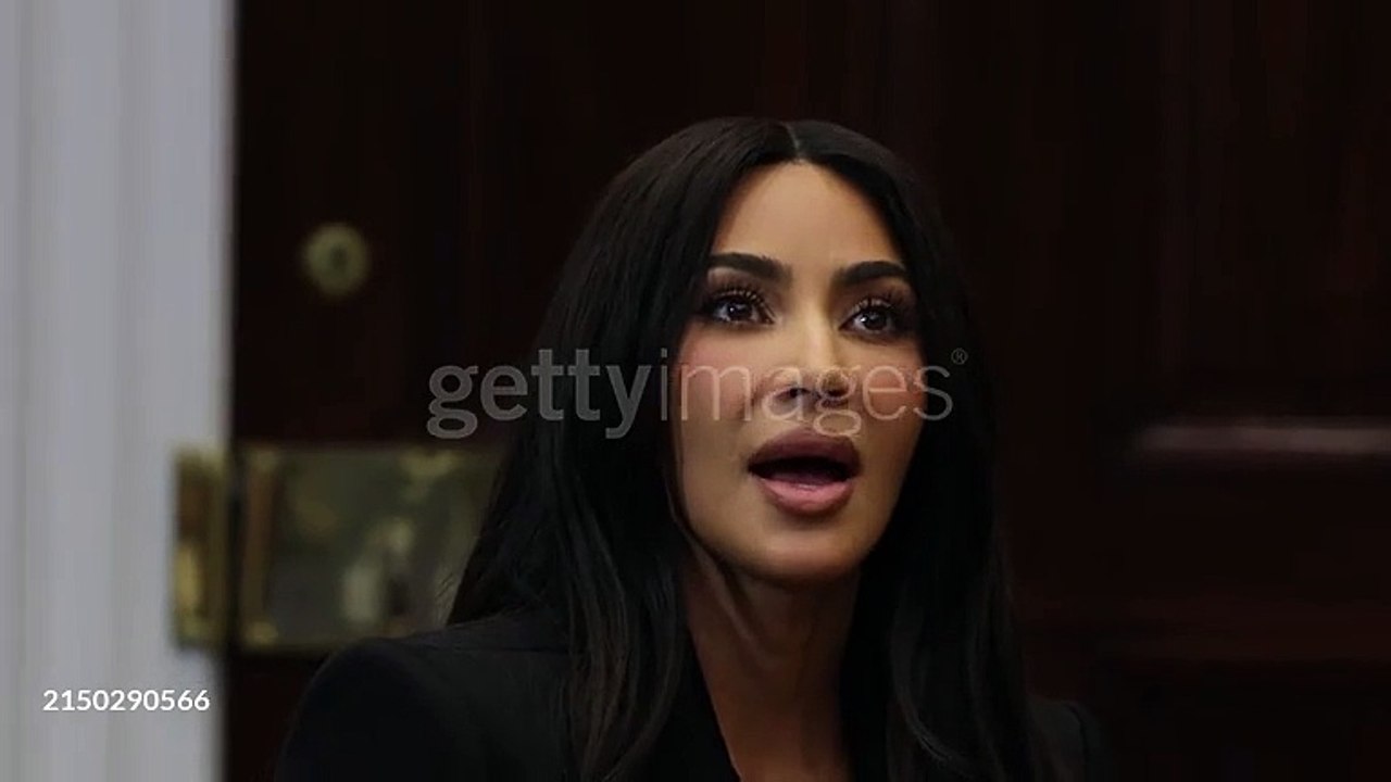 Kim Kardashian attends a roundtable discussion on criminal justice reform