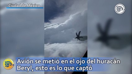 Avión se metió en el ojo del huracán Beryl, esto es lo que captó