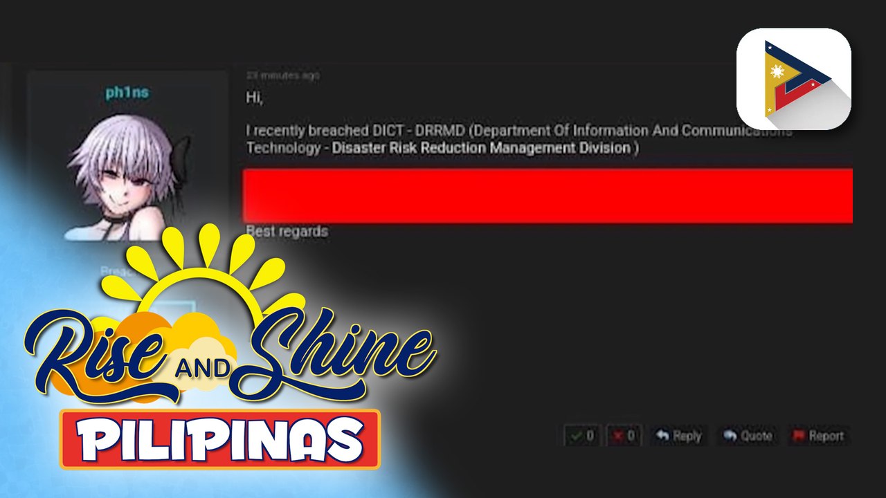 DICT, kinumpirma na nagkaroon ng breach sa kanilang Emergency Disaster Response Unit