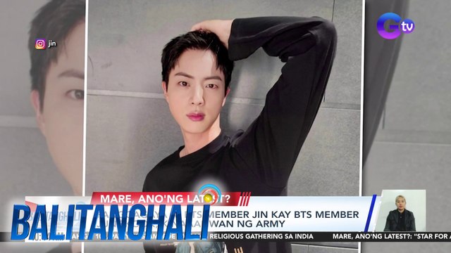 BTS member Jin, kabilang sa napiling torchbearers para sa 2024 Paris Olympics | Balitanghali