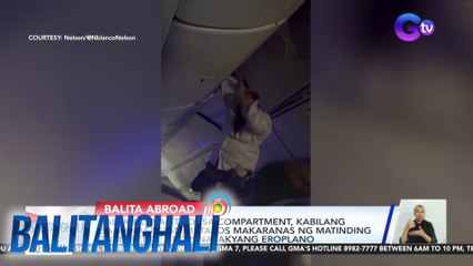 Lalaking na-stuck sa compartment, kabilang sa 40 nasaktan matapos makaranas ng matinding turbulence ang sinasakyang eroplano | Balitanghali