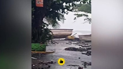Baní fue azotada por lluvias y vientos del huracán Beryl