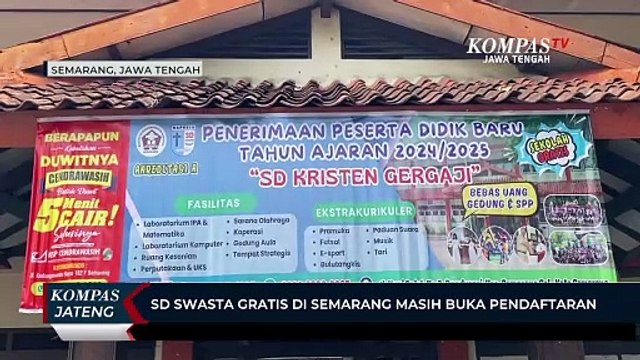 SD Swasta Gratis di Semarang Masih Buka Pendaftaran