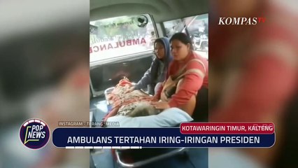 Detik-Detik Ambulans Tertahan Iring-iringan Presiden