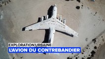 L'avion de trafiquants d'armes du desert