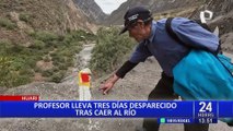 Tragedia en Huari: profesor lleva tres días desaparecido tras caer al río Mosna