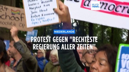 "Sie sind eine Schande": Protest gegen rechtspopulistische Regierung der Niederlande