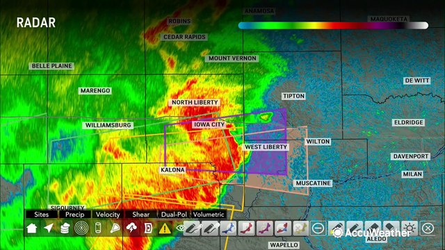 Tornado-warned storms return to flooded Midwest