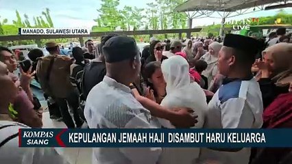Kepulangan Para Jemaah Haji Asal Sulawesi Utara Disambut Haru Keluarga