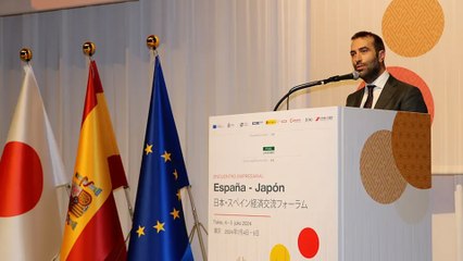 Se hace viral el discurso en japonés de Carlos Cuerpo en un foro empresarial en Tokio