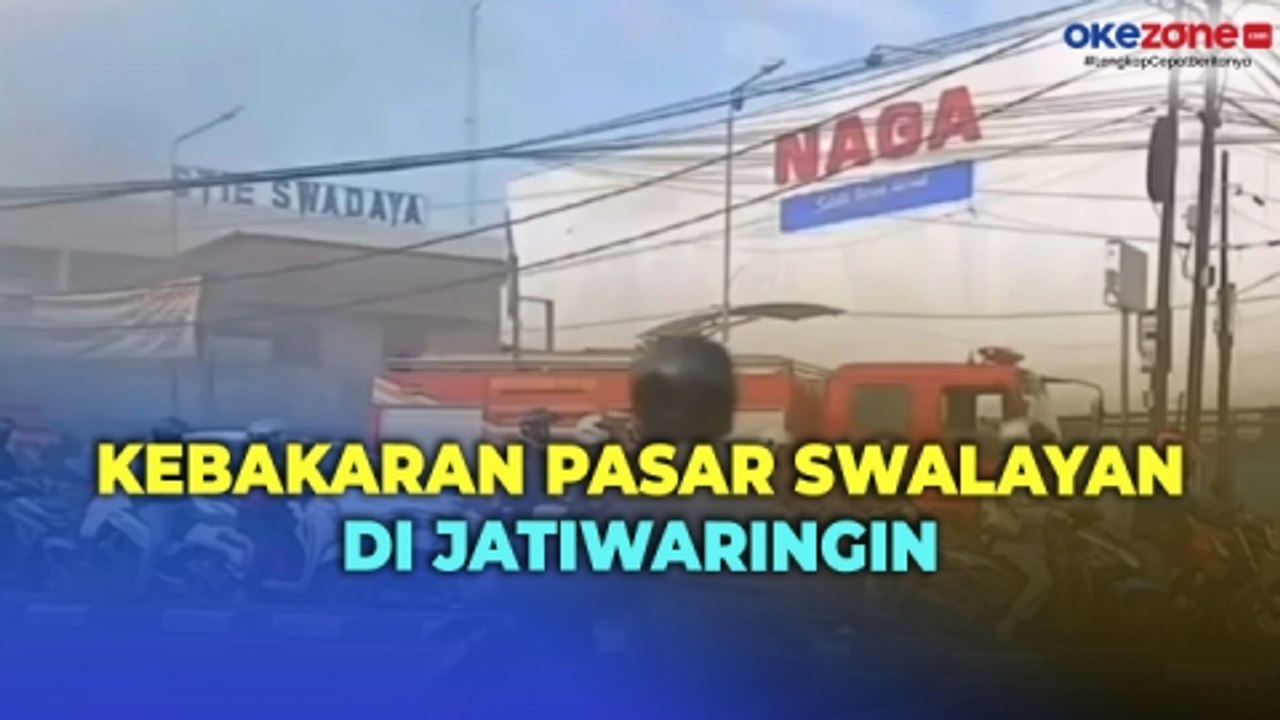Pasar Swalayan Terbakar di Jatiwaringin, Pegawai Berhamburan