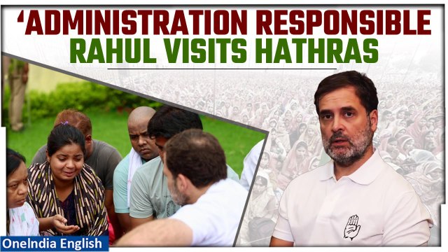 Hathras Stampede: Rahul Gandhi Offers Solace to Hathras Families Amidst Aftermath of Deadly Stampede