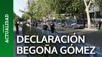 Un inédito despliegue policial espera la llegada de Begoña Gómez a los Juzgados