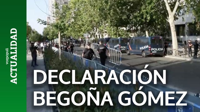 Un inédito despliegue policial espera la llegada de Begoña Gómez a los Juzgados