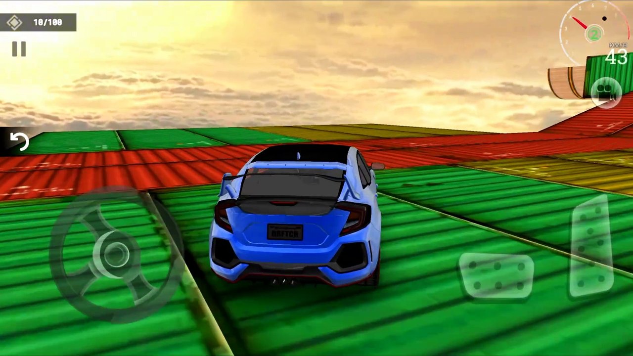 Mega Marathon Car Ramp Simulation Gameplay Part 1 | GT Mega Car Ramp